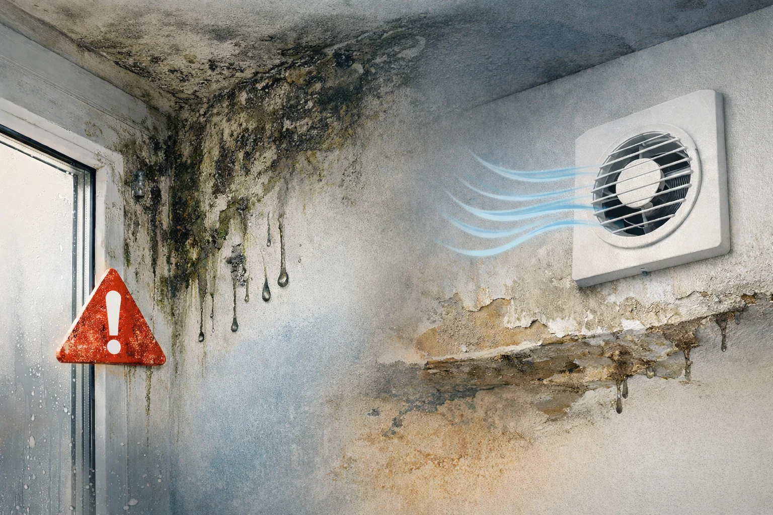 Plijesan u apartmanu: ventilacija ili curenje? Kako znati